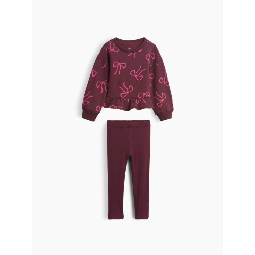 Baby & Toddler Peplum Sweatshirt & Leggings Set