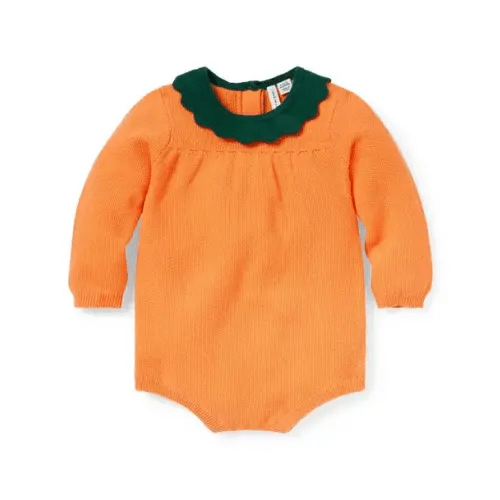 Blazing Sun Baby Pumpkin Romper by Janie and Jack