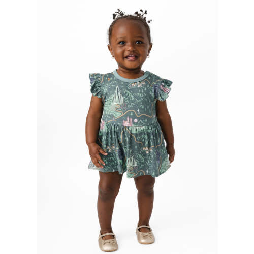Emerald City Baby Flutter Dress – Little Crowns & Capes