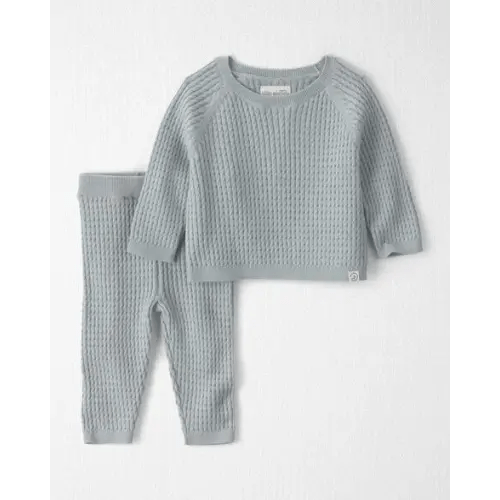 Baby 2-Piece Organic Cotton Cable Sweater Knit Top & Pant Set - Little Planet | Carter's