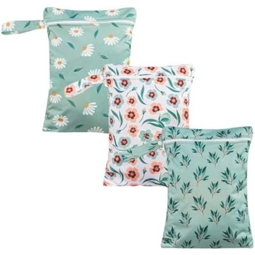 Wet Dry Bag for Baby, Swimsuit, Diaper Bag & Travel - Waterproof Reusable Leakproof Pouch for Wet Clothes, Swimsuits, Pool, Beach, and Gym