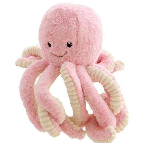 syligr Soft Octopus Plush Toy for Bed Sofa Desk, Sea Creature Stuffed Animal, Compact Travel Marine Life Plush Doll, Summer Ocean Gift for Girlfriend Boyfriend, Birthday Present, 8.7 Inch