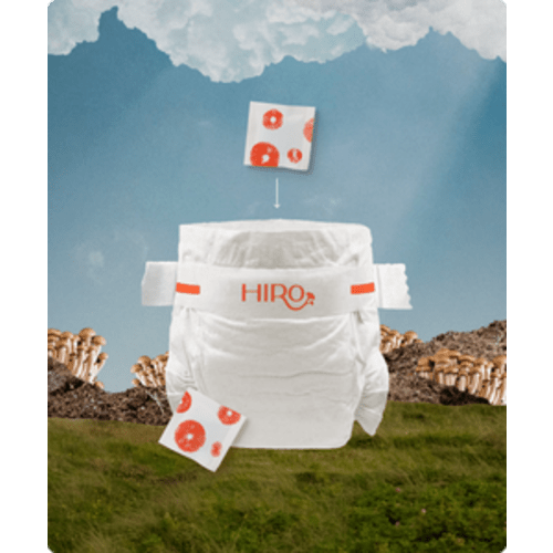 HIRO Diapers — One Pack of Unbleached, Eco-Friendly Diapers