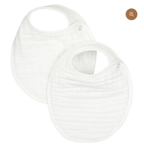 Cloud Muslin™ Bib 2 Pack - White