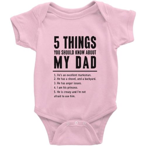 5 Things You Should Know About My Dad Baby Rompers Bodysuit Infant Long Sleeve Playsuit