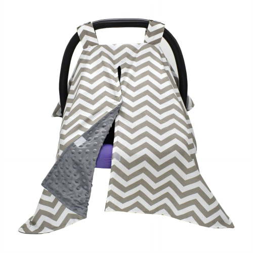 AUQ Baby Carrier Sunshade,Use As A Baby Receiving and Tummy Blanket,Burp Cover Car Seat Canopy,Protects Baby From Wind,Cold,Sun,Bugs,Germs Emergency Nursing Blanket,Style 2