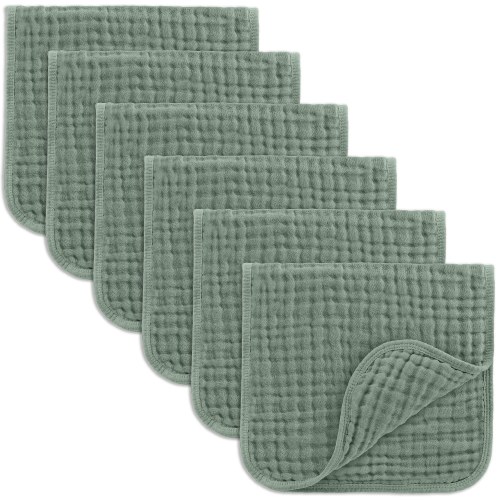 Muslin Burp Cloths in Fern – Comfy Cubs