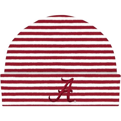 Creative Knitwear College Baby Striped Knit Cap - Team Logo, Multiple Colors for Baby Boys & Girls, (0-3 Months)