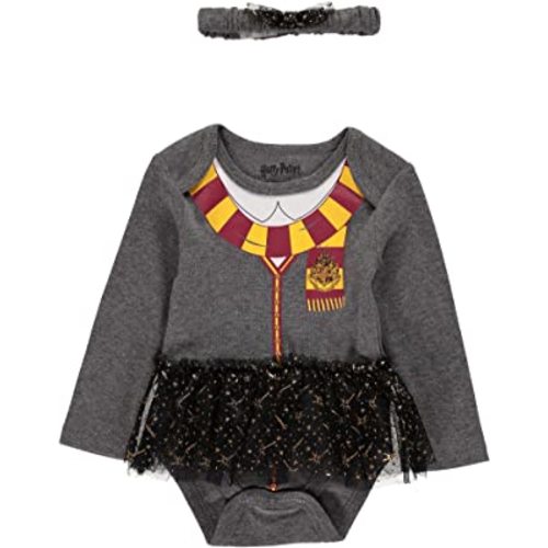 Harry Potter Baby Girl Clothes with One Piece and Leggings or Headband, Baby Outfit, Baby Gift Set
