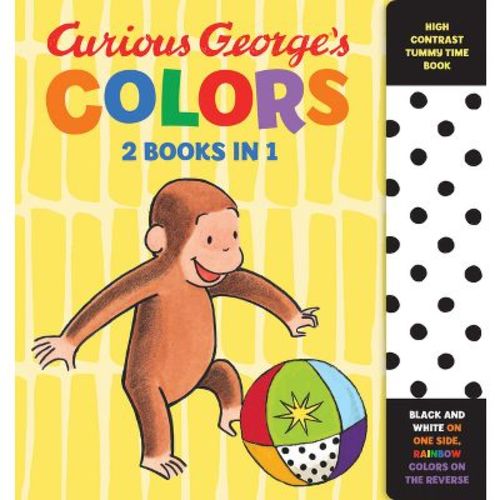Curious George's Colors: High Contrast Tummy Time Book - (Curious Baby Curious George) by H A Rey (Board Book)