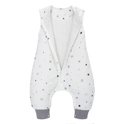 Miracle Baby Sleep Sack with Feet Winter, Cotton 2.5 TOG Toddler Sleep Sack, Warm Toddler Wearable Blanket with Leg