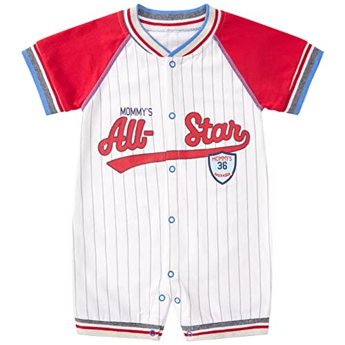 pureborn Baby Boy Romper Cotton One-Piece Summer Outfit 0-24 Months