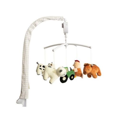 Living Textiles - Musical Mobile - Tractor Ride, Multicolored
