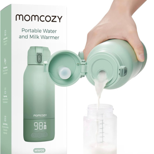 Momcozy Superfast Portable Breast Milk & Water Warmer for Travel, Green, MW05