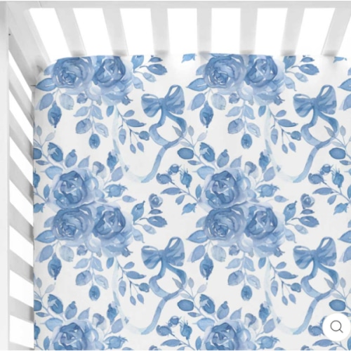 Betsy's Blooms Crib Sheet | Caden Lane