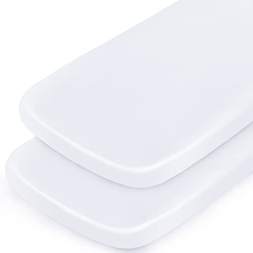 Bassinet Sheets for Baby Boy Girl, Satin Bedside Sleeper Sheets, White | Fit for Mika Micky&Baby Delight&Dream On Me&Baby Joy Bassinet, Bassinet Sheet for Baby Hair (33"x20"x5") Silk Bassinet Sheets