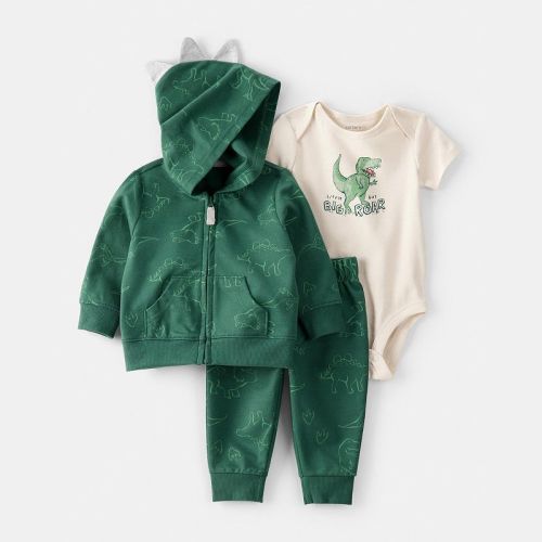 Baby Boy Carter's 3-pc. "Little Guy Big Roar" Jacket, Bodysuit & Pant Set