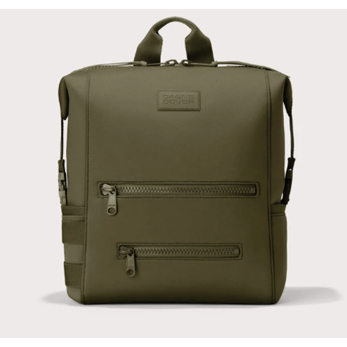 Indi Diaper Backpack | Water-Resistant Diaper Bag | Gender-Neutral, Dark Moss, Large