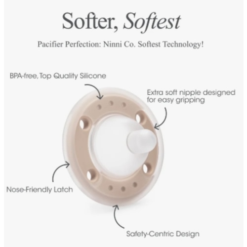 Ninni Pacifier Oatmeal 2 Pack