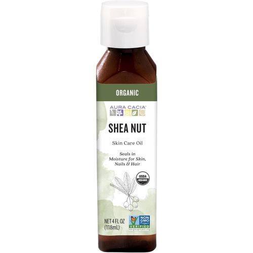 Aura Cacia Organic Nourishing Shea Nut Oil | Certified Organic | 4 fl oz.