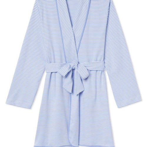 LAKE | Women | Pima Cotton Pajamas | Hydrangea Pima Short Robe