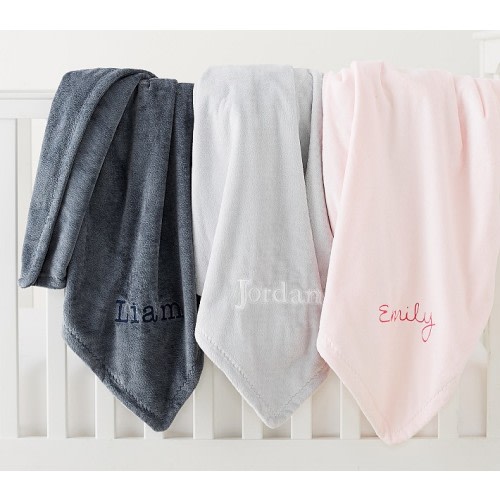 Chamois Baby Blanket Set of 2: Oversized + Regular