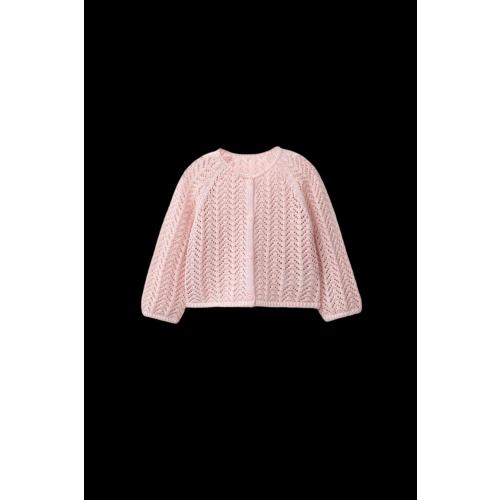 OPENWORK KNIT CARDIGAN - Light pink | ZARA United States