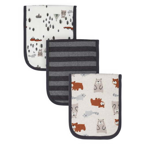 Gerber Cotton Burp Cloth, 3pk Unisex