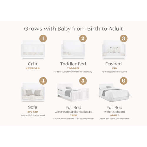 Spencer 6-in-1 Convertible Crib | Delta Children