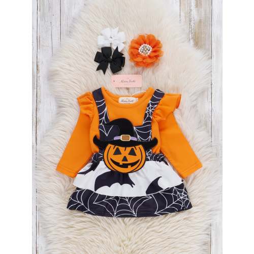 Witch's Flight Embroidered Skirtall Set