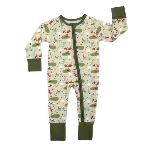Tee Time Golf Bamboo Convertible Baby Pajamas – Emerson and Friends