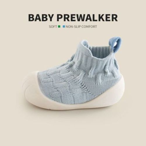 MyKids-Usa Spring and Autumn Baby Unisex Patchwork Jacquard Pattern Toddler Soft-Sole Walking Shoes