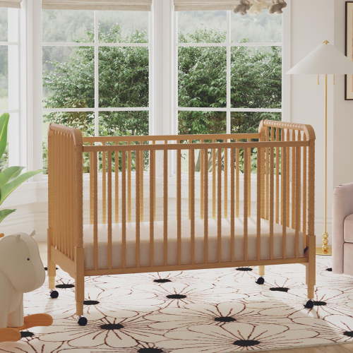 daVinci Jenny Lind 3-in-1 Convertible Stationary Crib in Honey Finish