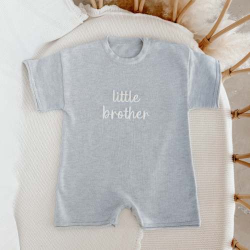 'Little Brother' Playsuit - Powder Blue – Blossom and Pear