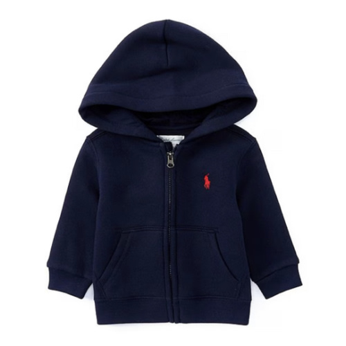 Ralph Lauren Baby Boys Long Sleeve Hooded Fleece Jacket