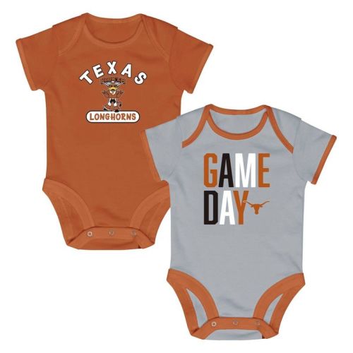 NCAA Texas Longhorns Newborn 2pk Bodysuit - 3-6M