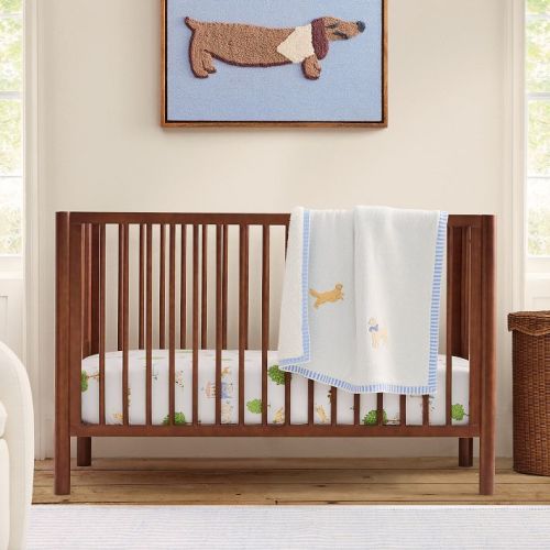 Leo Convertible Crib - Dark Walnut