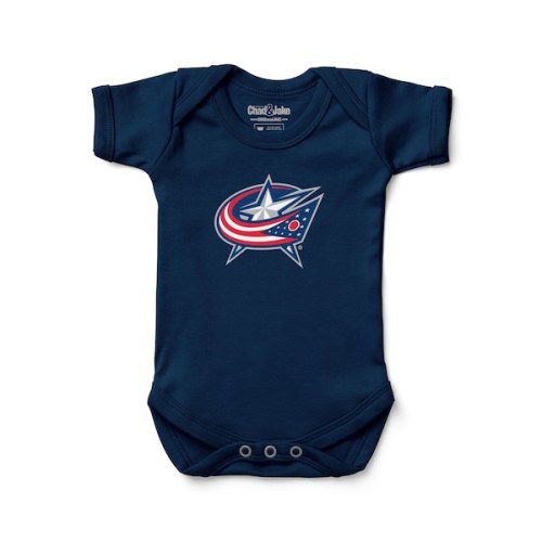 Columbus Blue Jackets Chad & Jake Newborn & Infant Primary Logo Bodysuit - Navy