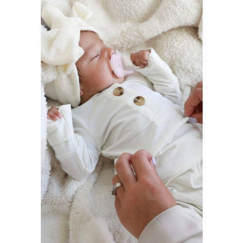 2pc Bamboo Button Top