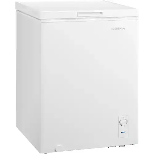 Insignia™ - 5 Cu. Ft. Garage-Ready Chest Freezer - White