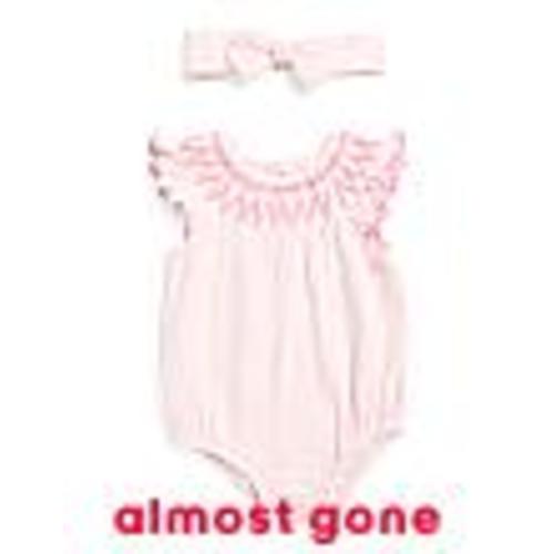 Newborn Girls Smocked Bubble Romper And Headband Set | Kids & Baby | TJ Maxx