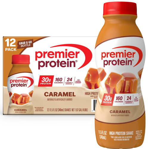 Premier Protein Caramel Shake, 30g Protein, 11.5 Fl Oz, Low Sugar, Ready-to-Drink