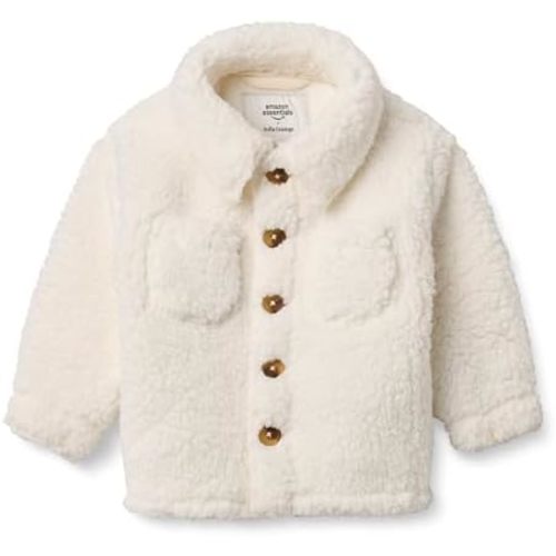 Amazon Essentials x Sofia Grainge Unisex-Baby Sherpa Overshirt Jacket
