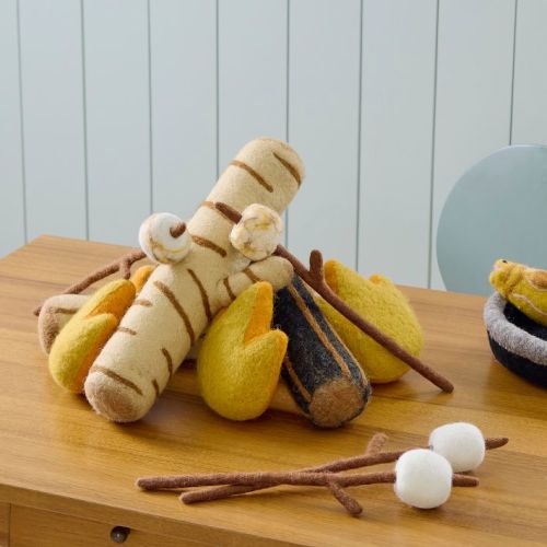 Felt Campfire & Roasted Marshmallows