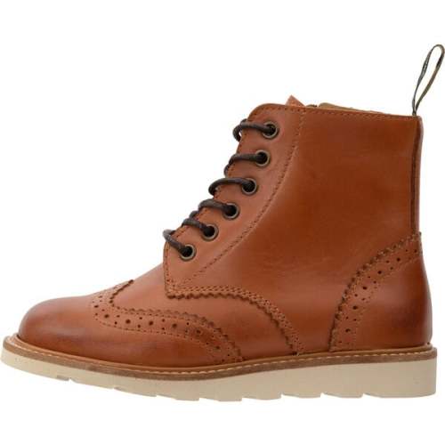 Sidney Brogue Boot Tan Burnished - Young Soles | Maisonette