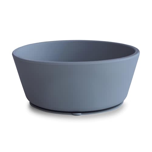 mushie Silicone Suction Bowl | BPA-Free Non-Slip Design (Tradewinds)