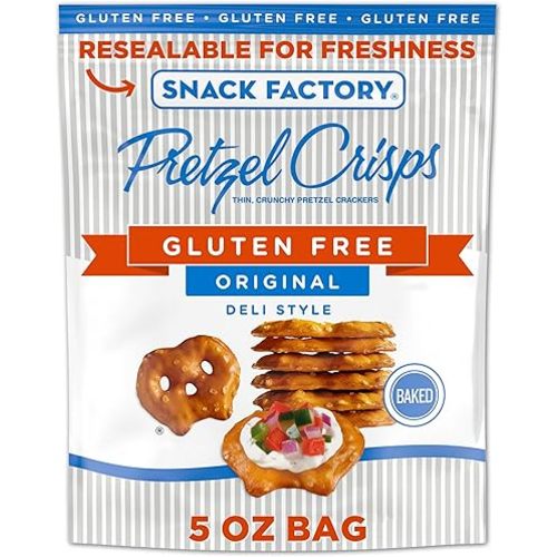 Snack Factory Pretzel Crisps Gluten Free, Original Flavor, 5 Oz