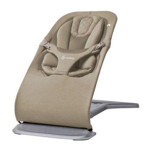 Ergobaby Evolve 3 in 1 Baby Bouncer in Cozy Knit - Soft Olive