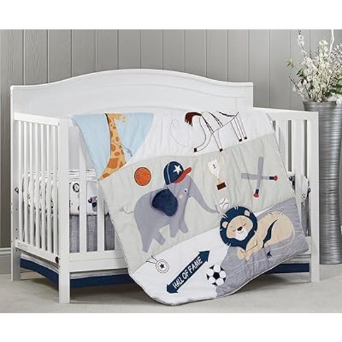 Oxford Baby Zoo Sports 3 Pcs Nursery Bedding