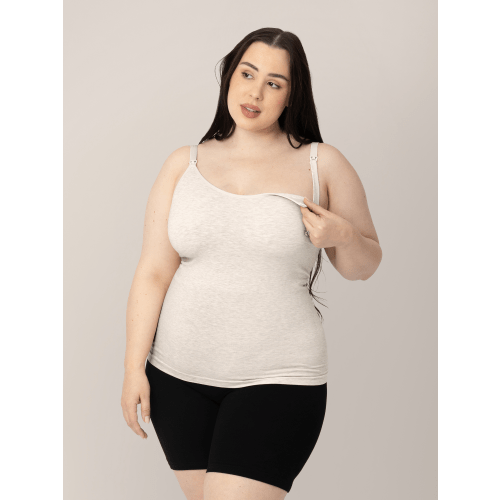 Sublime® Bamboo Maternity & Nursing Camisole | Oatmeal Heather - Kindred Bravely